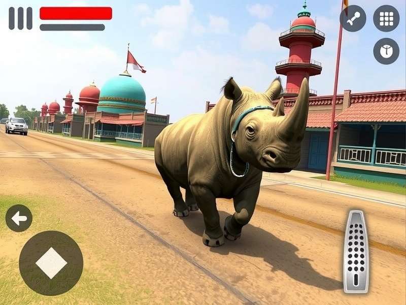Raipur Rhino Pursuit Game Screenshot